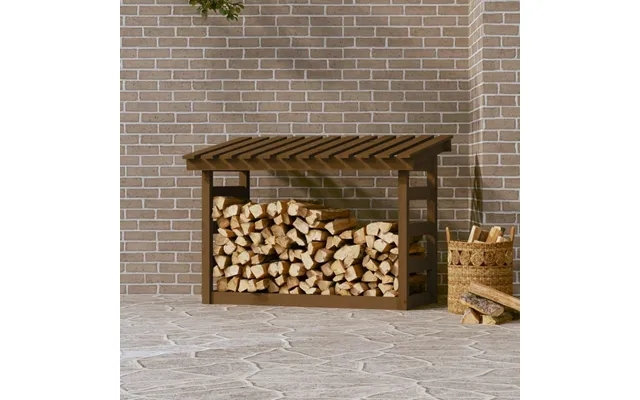 Firewood rack 108x64,5x78 cm massively pine tan product image