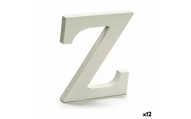 Letter z wood white 1,8 x 21 x 17 cm 12 devices product image