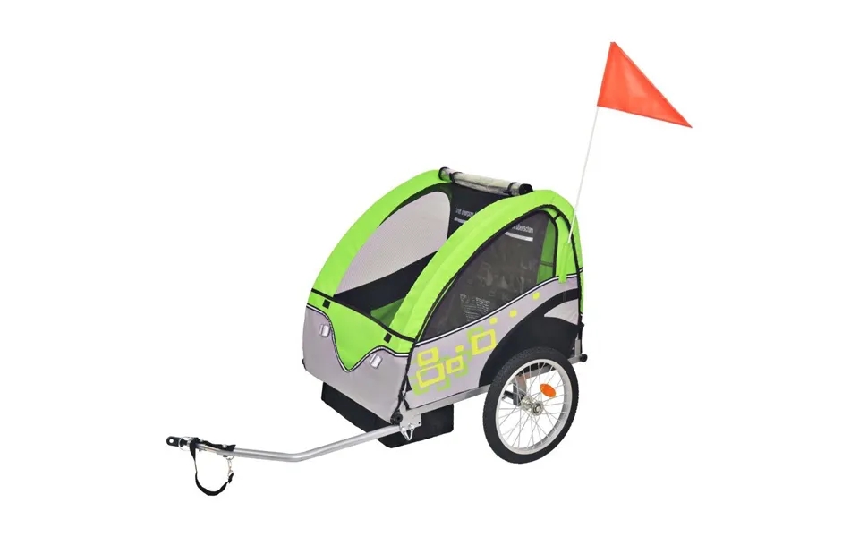 Bicycle trailer 30 kg gray past, the laws green