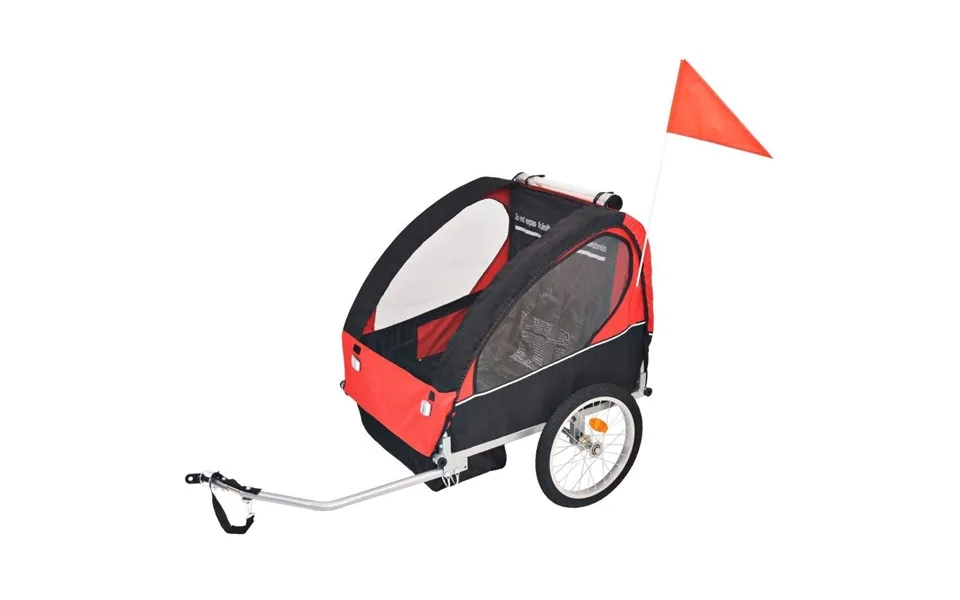 Bicycle trailer 30 kg red past, the laws black