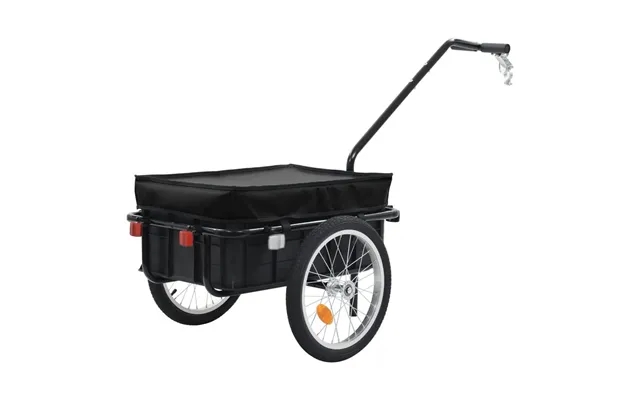 Bike trailer handcart 155x60x83 cm steel black product image