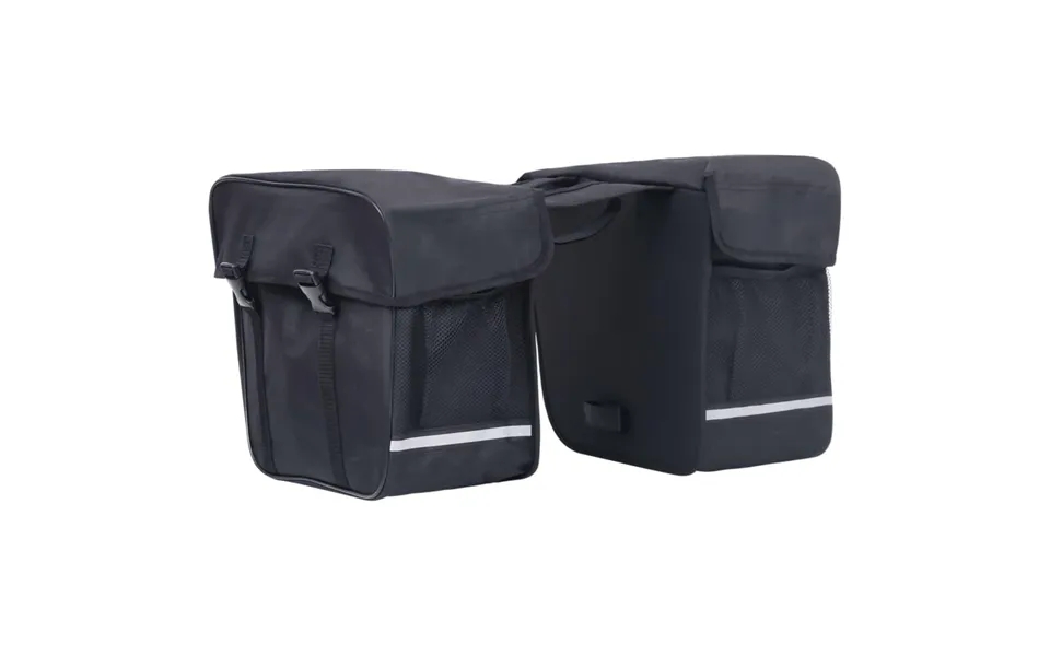 Double bike bag to luggage rack waterproof 35 l black