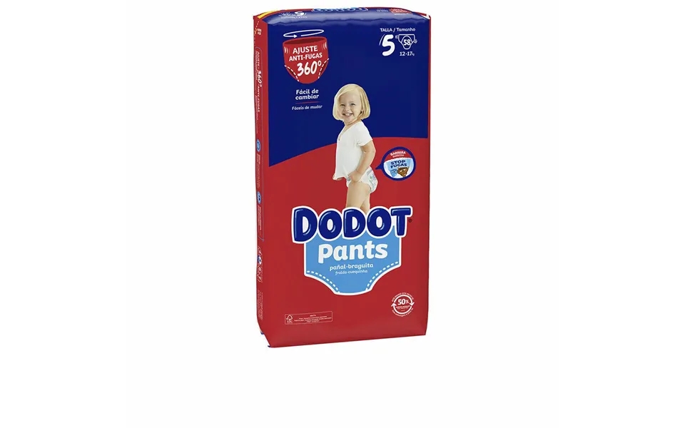 Disposable diapers dodot pants size 5 breeches 58 devices