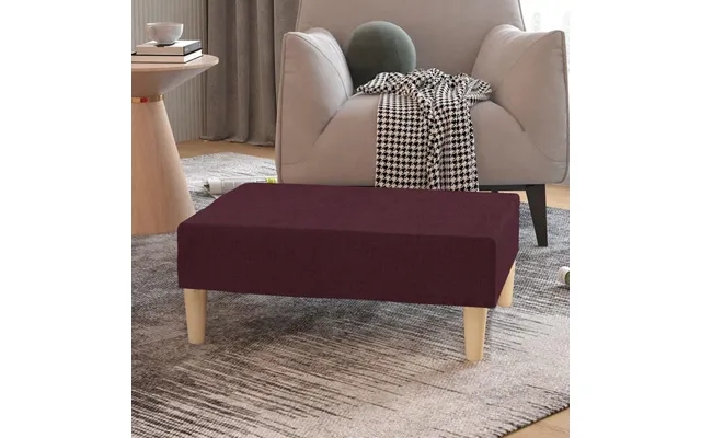 Footstool 78x56x32 cm fabric purple product image