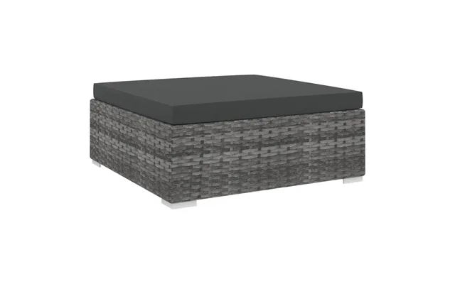 Footstool with cushion poly gray product image