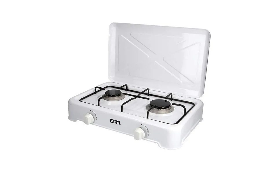Gas stove edm white metal 46 x 30 x 12 cm