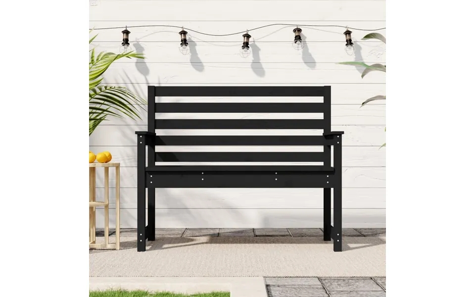 Garden bench 109x48x91,5 cm massively pine black