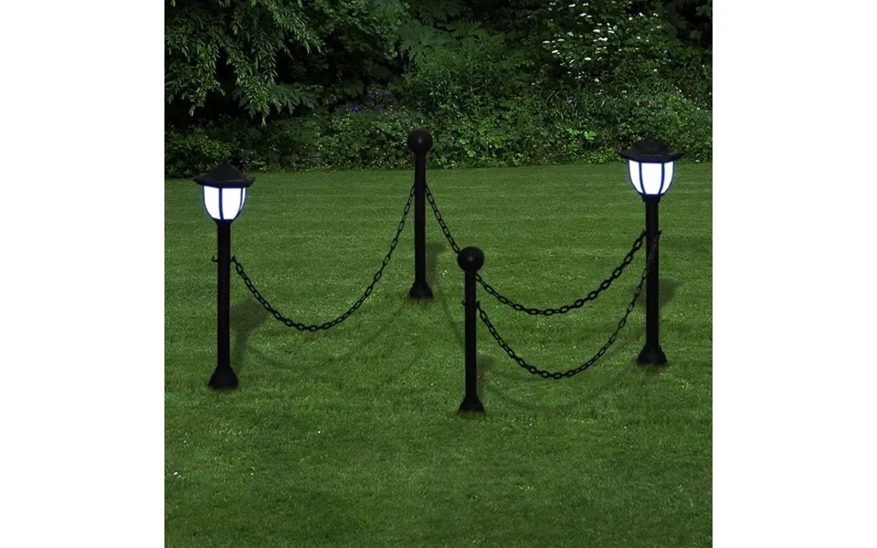 Garden lighting with chain 2 part 2 posts