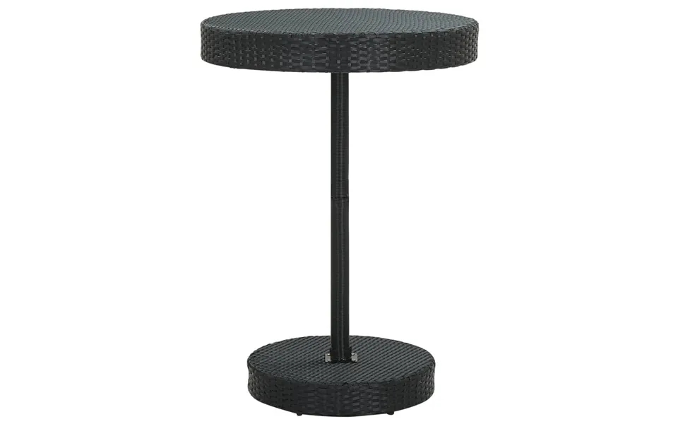 Garden table 75,5x106 cm poly black