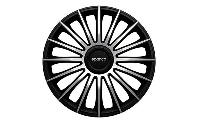Hjulkapsel Sparco Torino Cs5 Sort Sølvfarvet 15 4 Uds product image