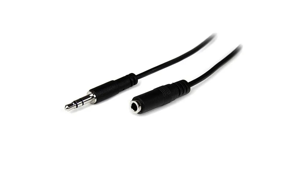 Jack extension cable 3,5 mm startech mu2mmfs 2 m black