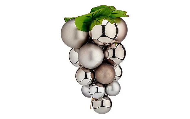 Christmas ball grapes small silver plastic 15 x 15 x 20 cm product image