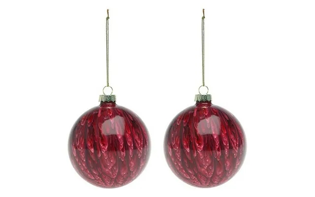 Christmas balls 2 paragraph 113572 brown red 8 cm 2 devices brown product image