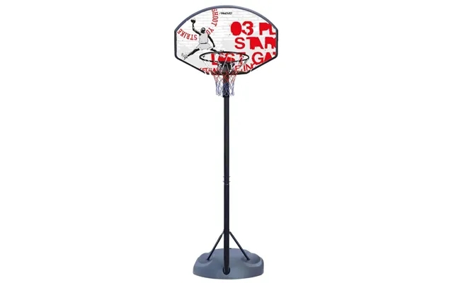 Adjustable basketball stand champion shoot black white past, the laws red product image