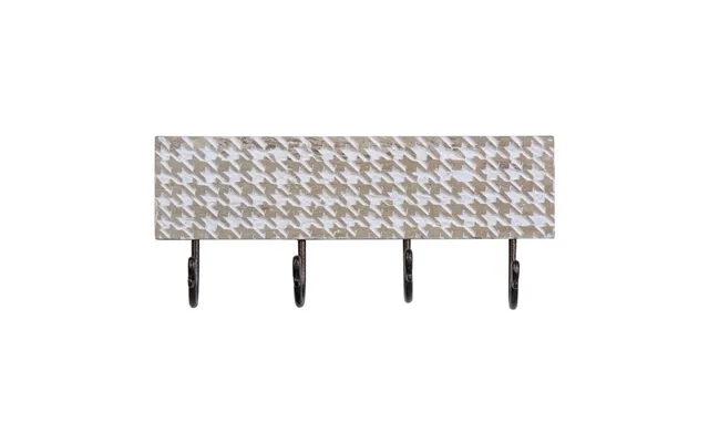 Coat rack to wall 38 x 7 x 17 cm metal wood product image