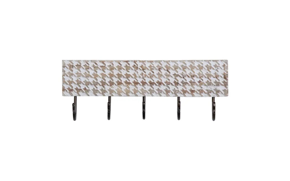 Coat rack to wall 46 x 7 x 16,5 cm metal wood