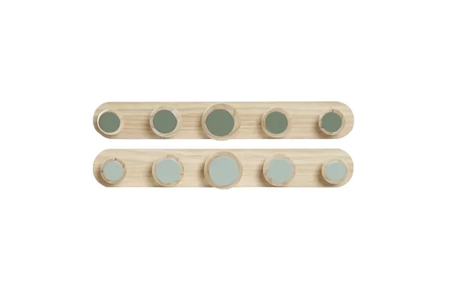 Coat rack to wall plastic wood mdf tropical 48 x 6 x 7,5 cm 2 devices product image