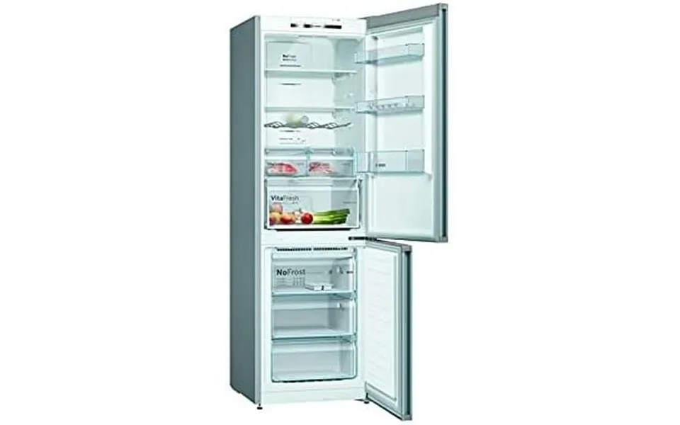 Combined refrigerator bosch kgn36vida steel 186 x 60 cm