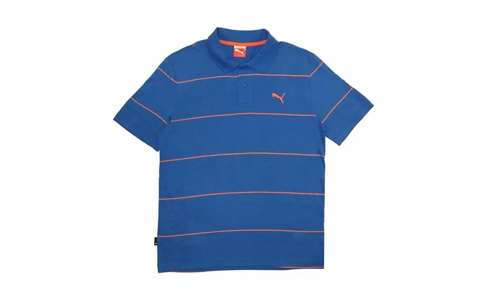 Short sleeve polo shirt to men puma jacquard blue p