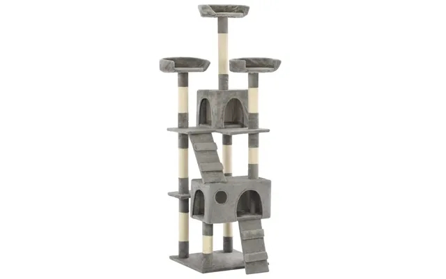 Scratching post to cats with sisal scratching posts 170 cm gray product image