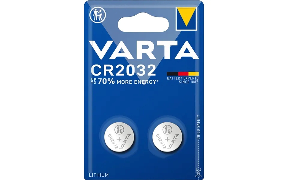 Lithium Knapcellebatterier Varta Cr 2032