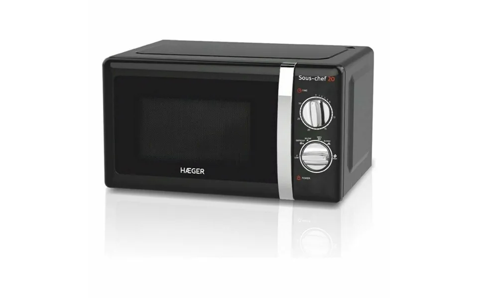 Microwave with grill haeger mw-70b.007A 20 l black 700w