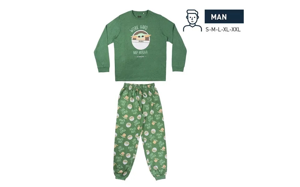 Sleepwear thé mandalorian dark green adults men