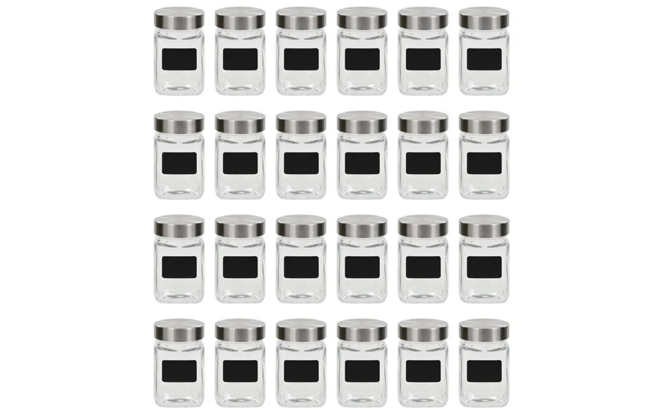 Storage jars with label 24 paragraph. 300 Ml