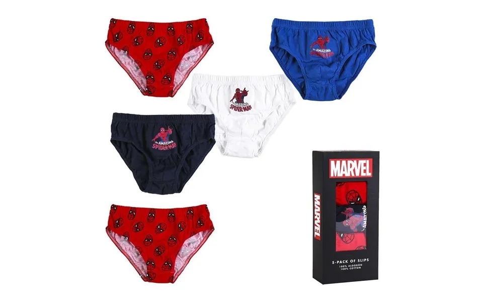 Pakke Med Boxershorts Spider-man 5 Enheder Multifarvet 6-8 År