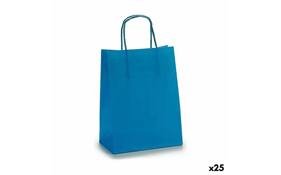 Paper bag 18 x 8 x 31 cm blue 25 devices