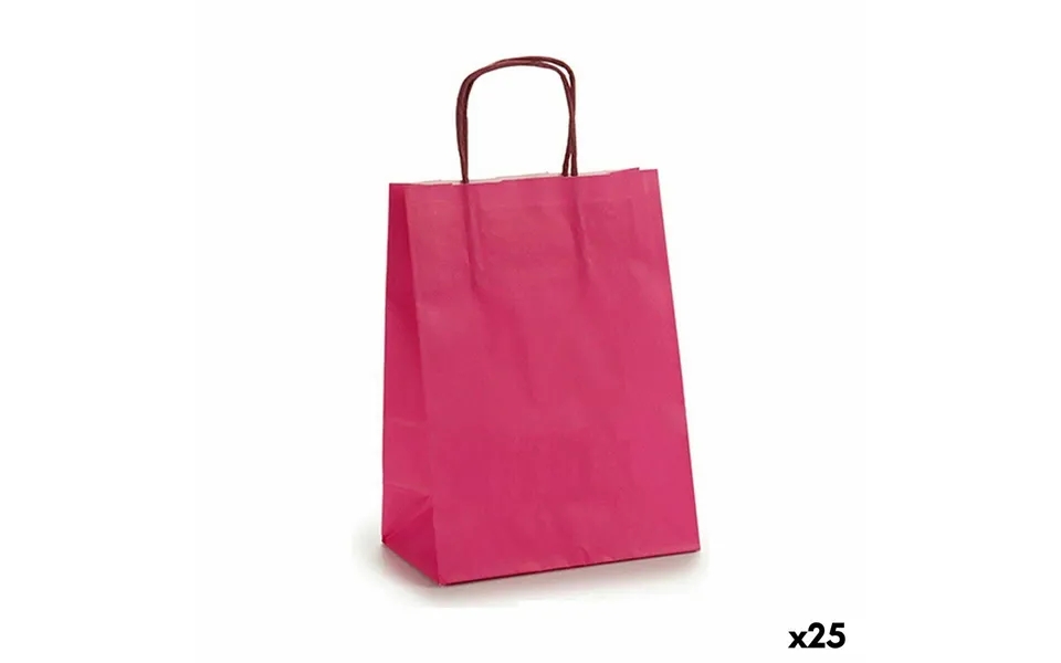 Paper bag 18 x 8 x 31 cm pink 25 devices