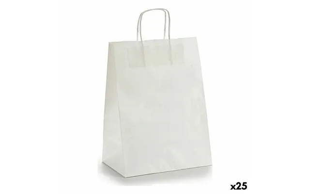 Paper bag 24 x 12 x 40 cm white 25 devices product image