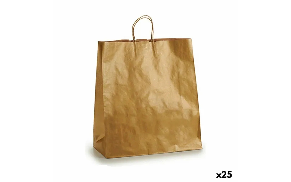 Paper bag 46 x 16 x 60 cm golden 25 devices