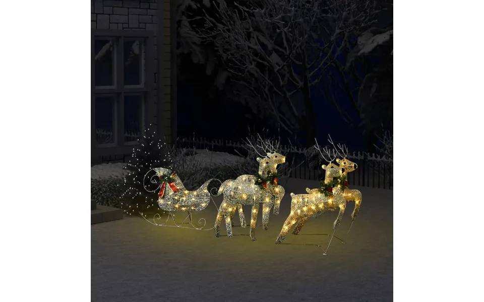 Reindeer Past, The Laws Sleigh 100 Led Er Outdoor Use Gold