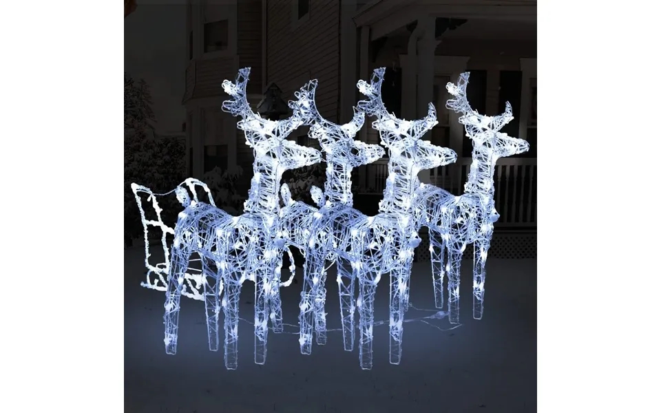 Reindeer past, the laws sleigh 240 led er christmas decoration acrylic