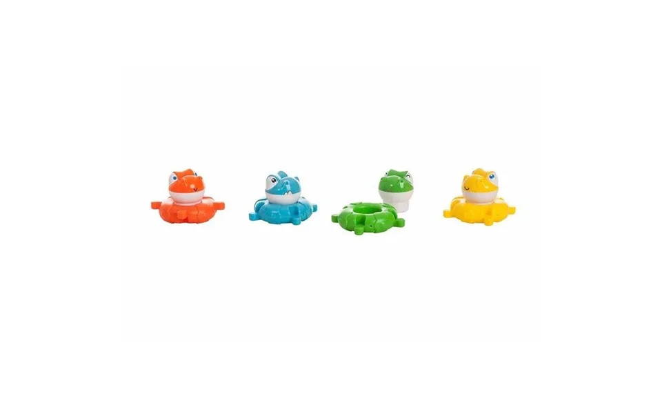 Set with toy to the bathroom multicolour 4 parts dinosaurs