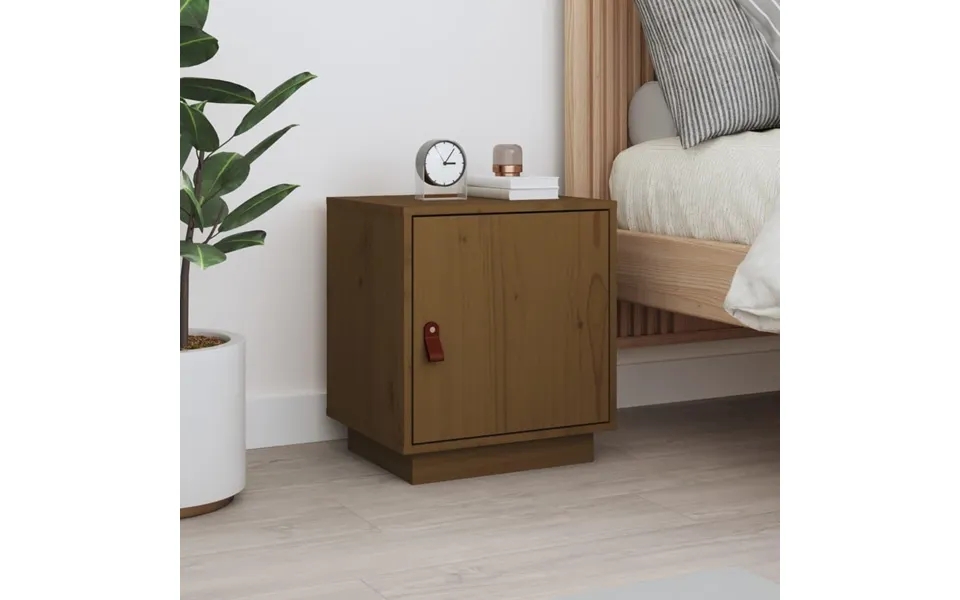 Bedside table 40x34x45 cm massively pine tan
