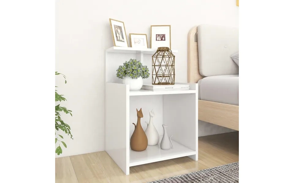 Bedside table 40x35x60 cm particleboard white
