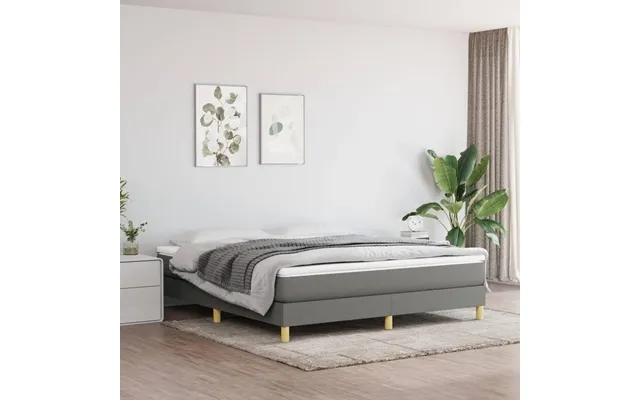 Bed frame 160x200 cm fabric dark gray product image