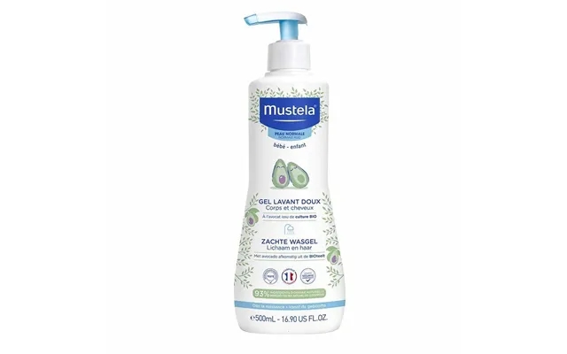 Shower gel past, the laws shampoo to children with atopic skin mustela nino 500 ml product image