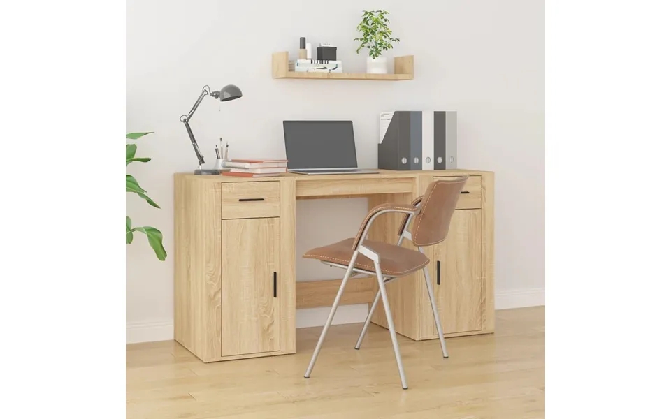 Desk with create designed wood sonoma oak