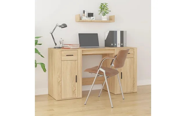 Desk with create designed wood sonoma oak product image