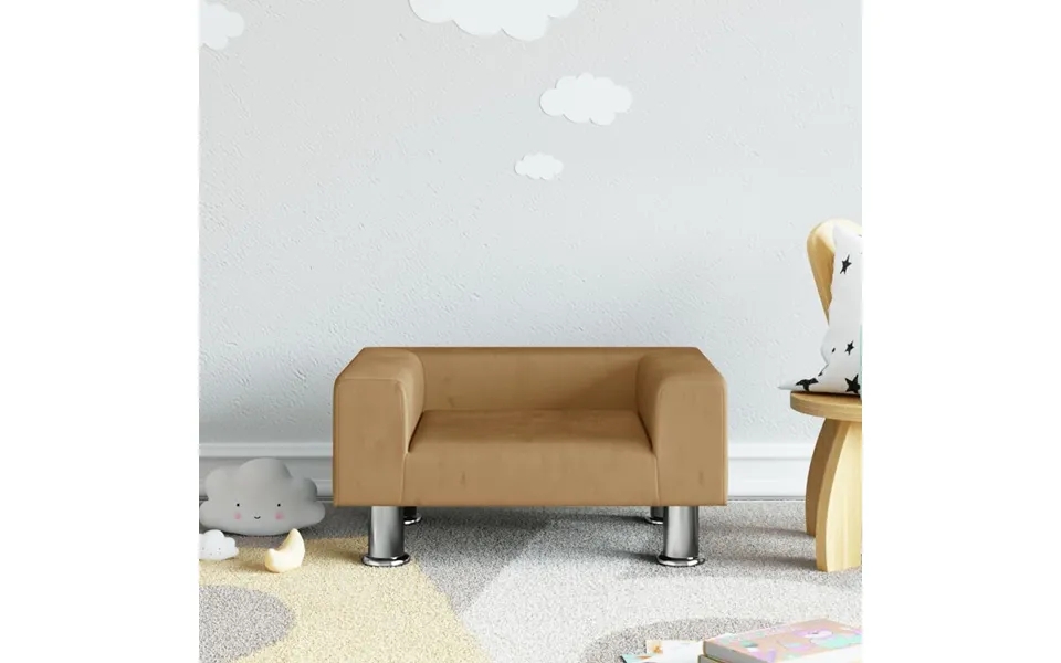 Sofa Til Børn 50x40x26,5 Cm Fløjl Brun