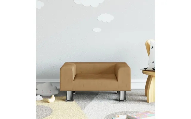 Bed to children 50x40x26,5 cm velvet brown product image