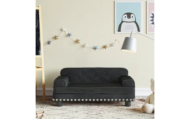 Bed to children 70x45x30 cm velvet black product image