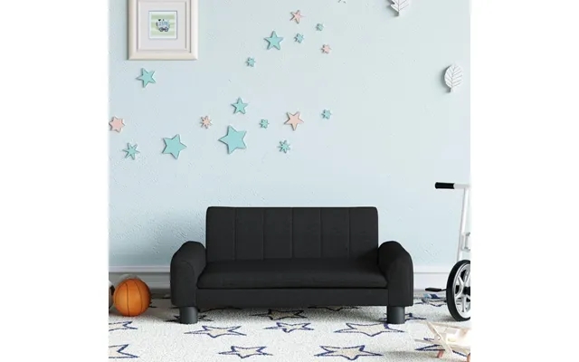 Bed to children 70x45x30 cm fabric black product image