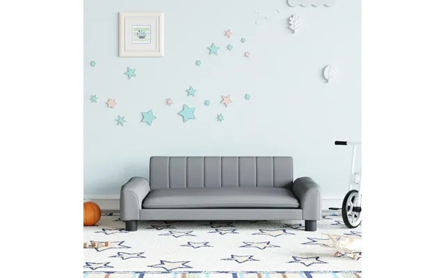 Bed to children 90x53x30 cm fabric light gray product image