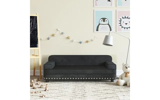 Sofa Til Børn 90x53x30 Cm Velour Sort product image