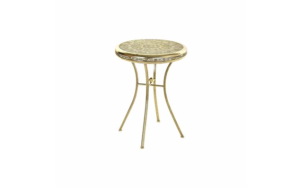 Coffee table golden metal arab 42 x 42 x 57 cm