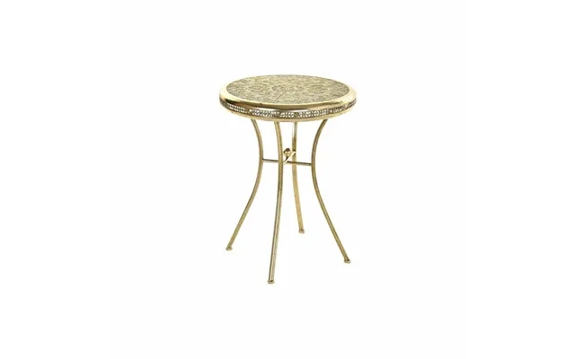 Coffee table golden metal arab 42 x 42 x 57 cm product image